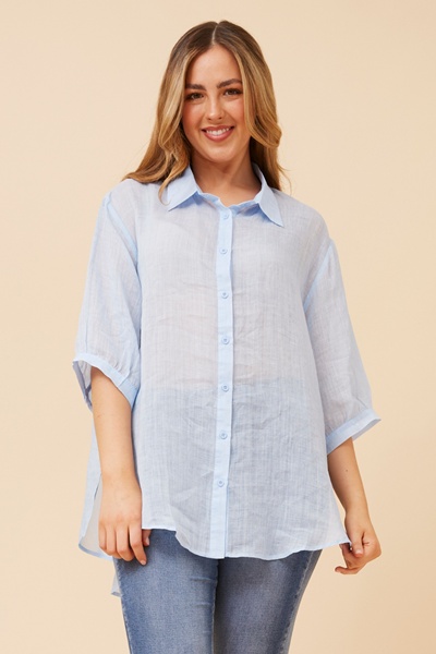 RAVENA CURVE HEM SHIRT