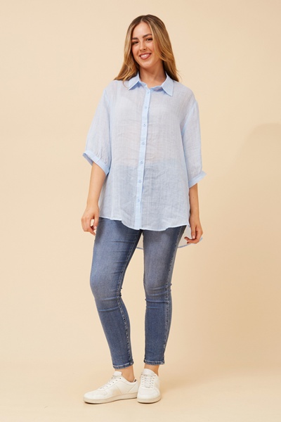 RAVENA CURVE HEM SHIRT