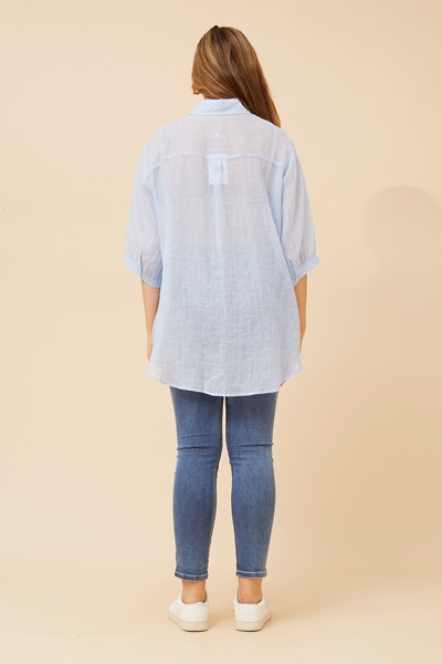 RAVENA CURVE HEM SHIRT