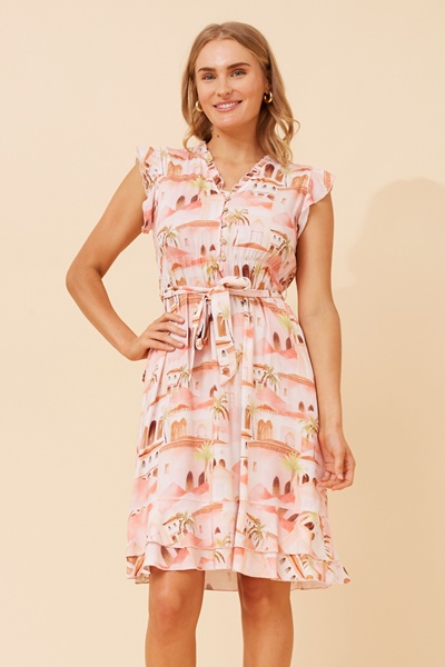 Ravina palm tree dress & Buy Online & Femme Connection