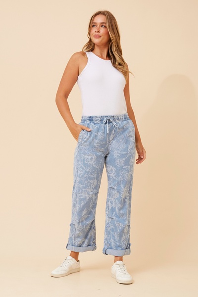 RAYLEE ABSTRACT DENIM PANTS