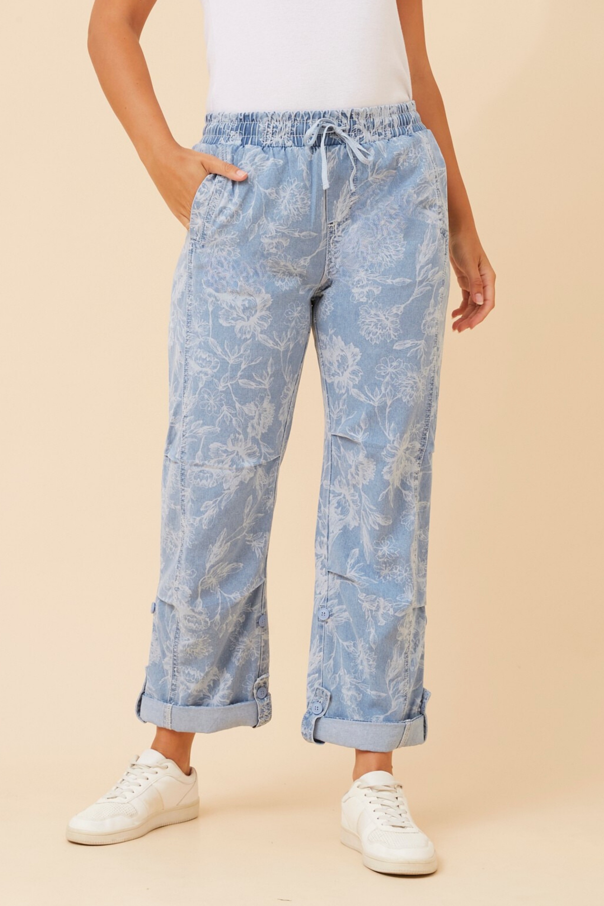 RAYLEE ABSTRACT DENIM PANTS