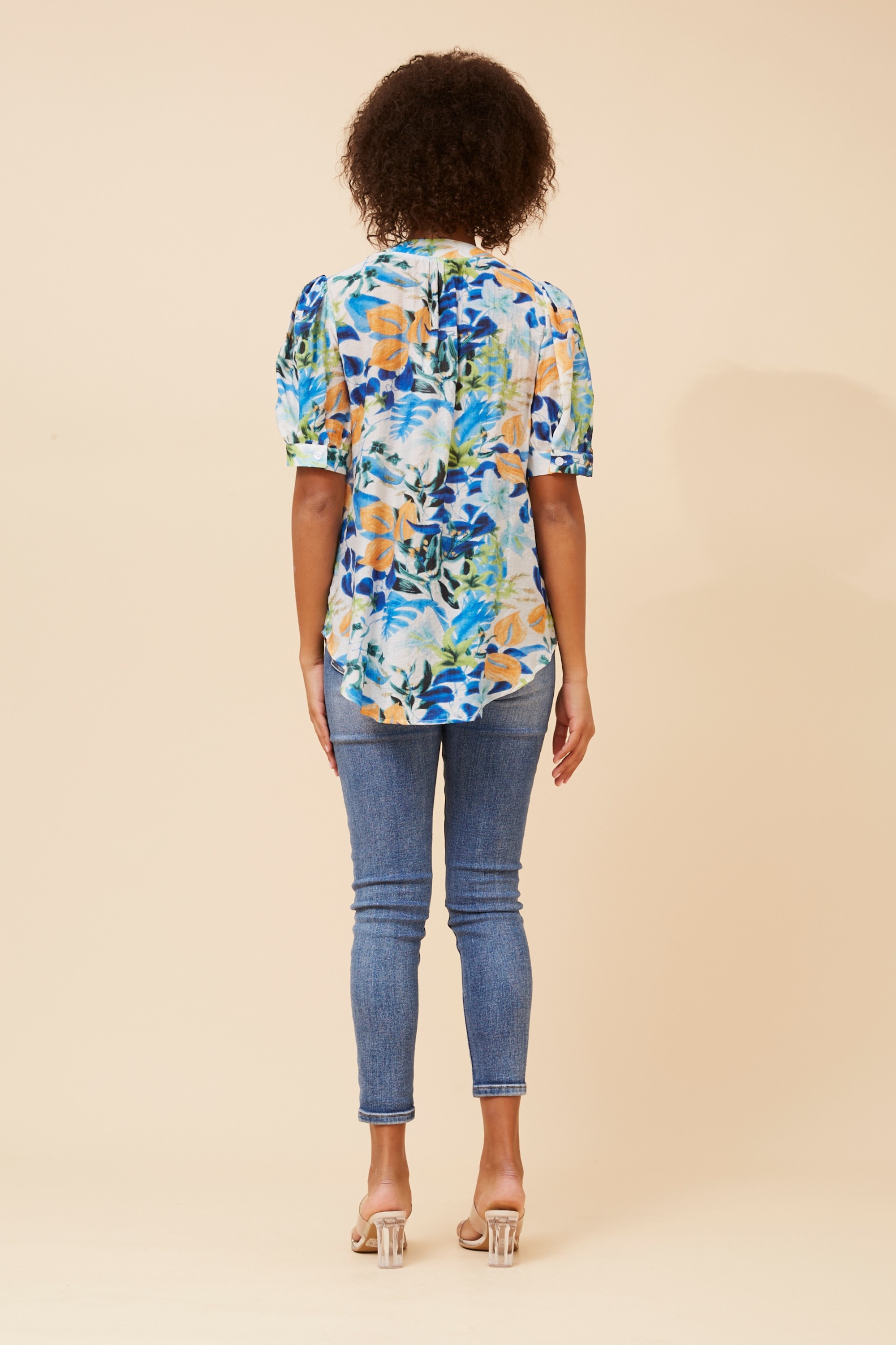 RAYLIN ABSTRACT PRINT TOP