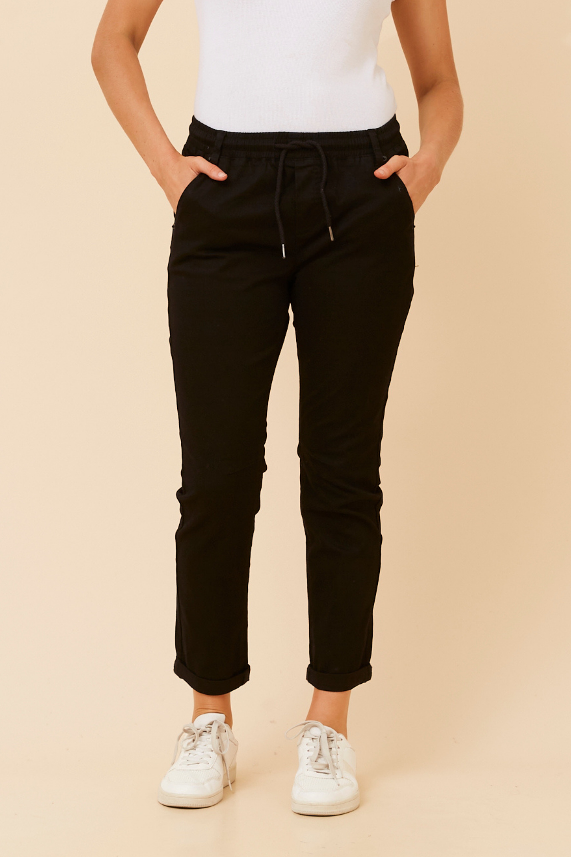 RAYNA SOLID JOGGER PANTS