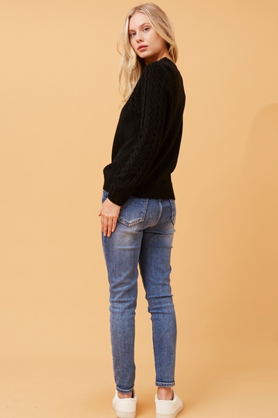 REANNE CABLE KNIT JUMPER