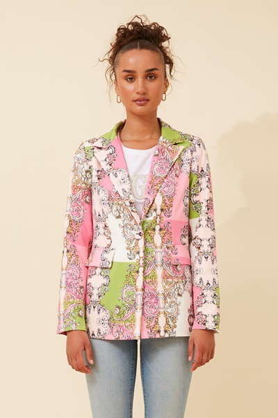 REBEL ABSTRACT PRINT JACKET