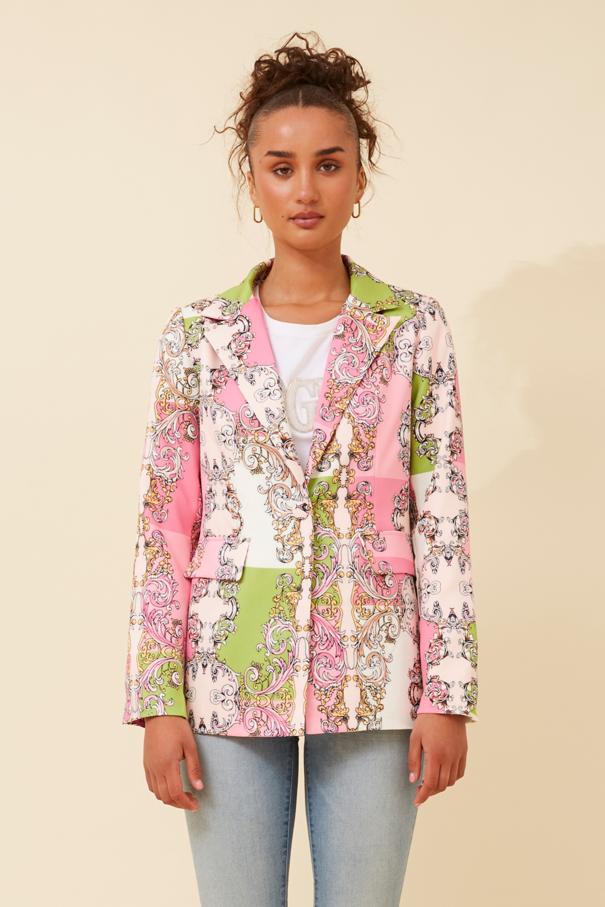 REBEL ABSTRACT PRINT JACKET