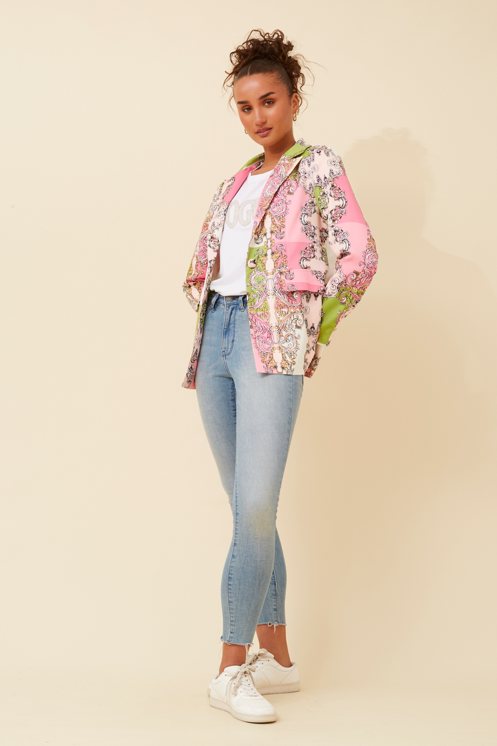 REBEL ABSTRACT PRINT JACKET