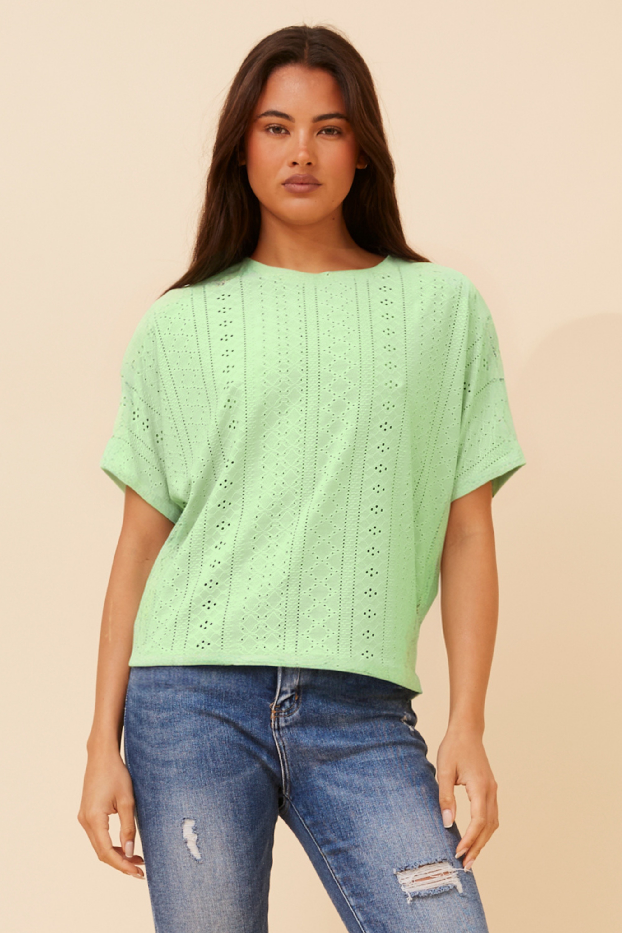 REBI BRODERIE ANGLAISE TOP