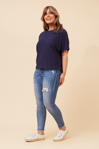 REBI BRODERIE ANGLAISE TOP