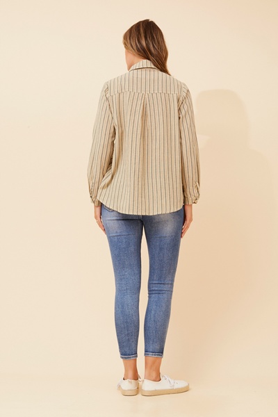 REIKO STRIPE PRINT SHIRT