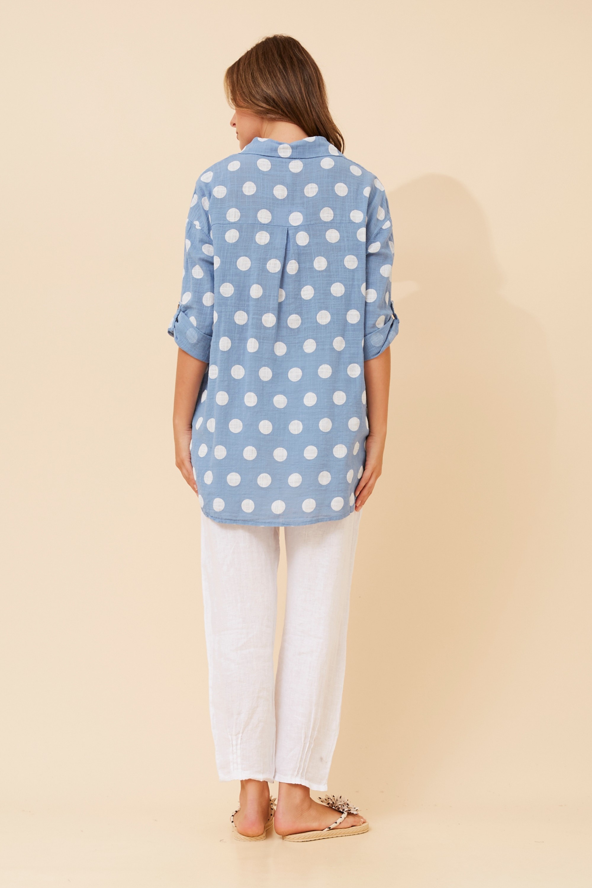 RELLA POLKA DOT PRINT SHIRT