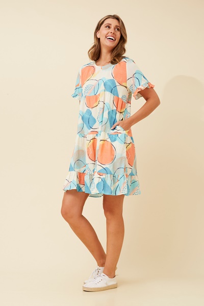 RELLY ABSTRACT PRINT DRESS