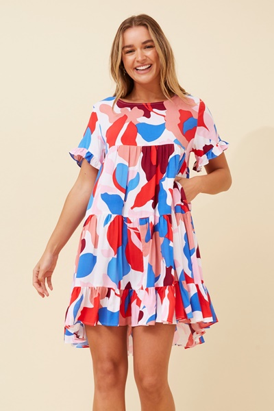 RELLY TIERED SHORT DRESS