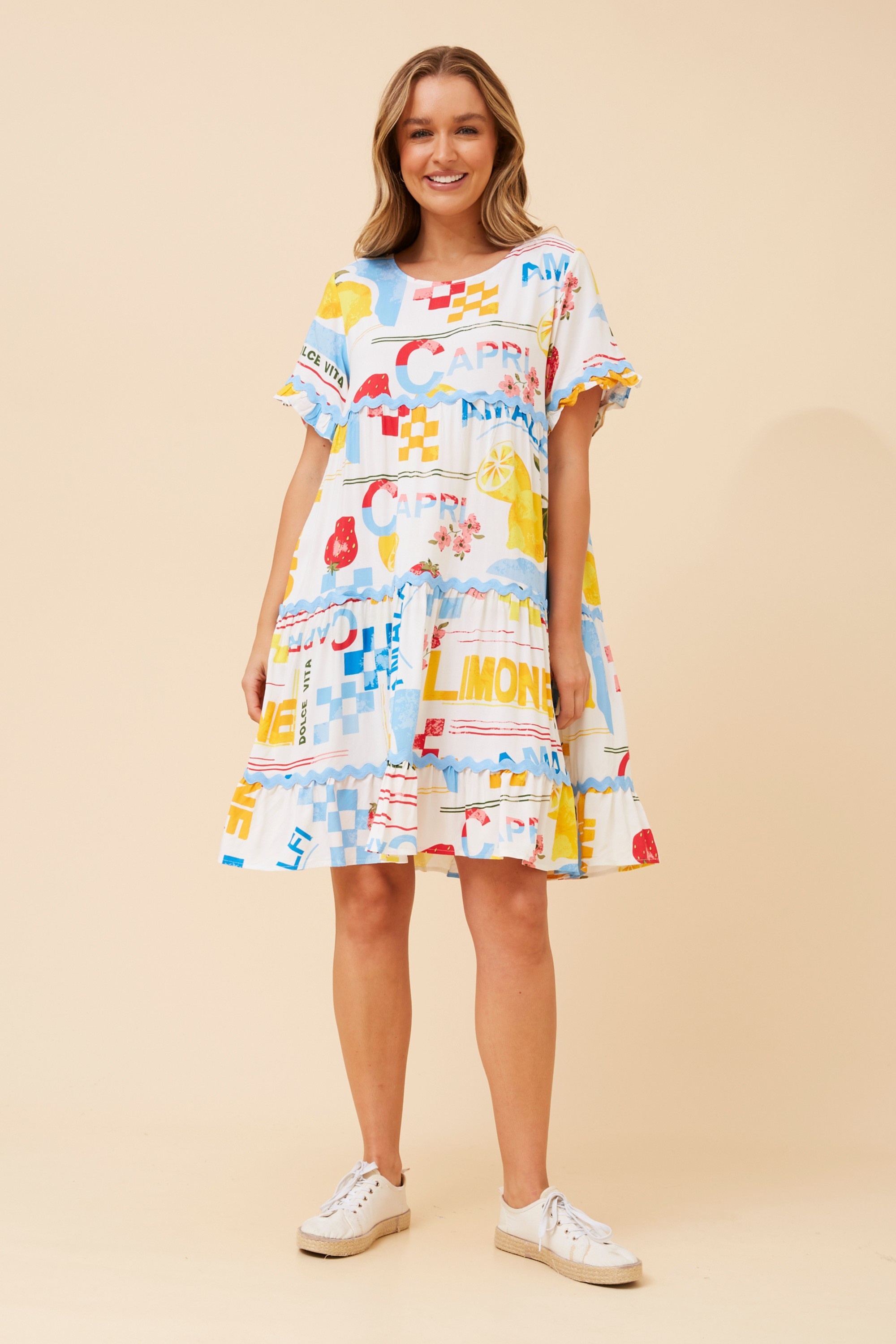 RELLY WANDERLUST PRINT DRESS