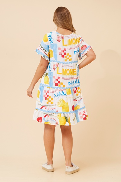 RELLY WANDERLUST PRINT DRESS