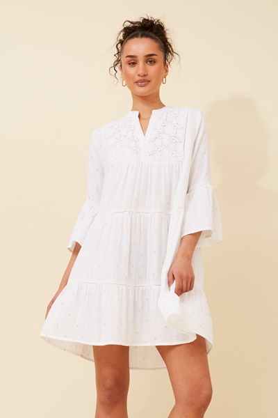 RENAKA FOIL PRINT DRESS