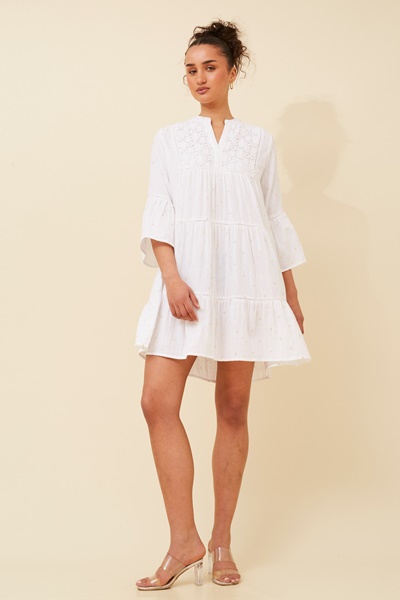 RENAKA FOIL PRINT DRESS