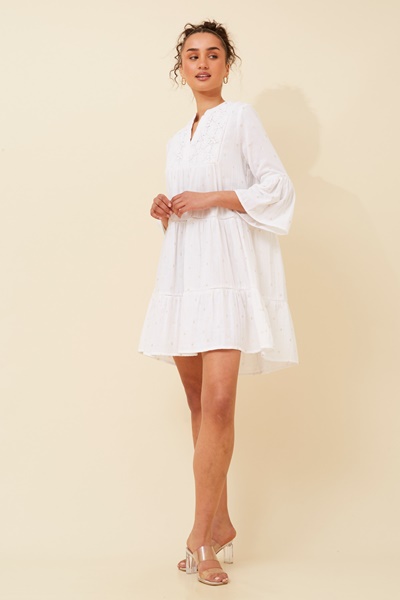 RENAKA FOIL PRINT DRESS