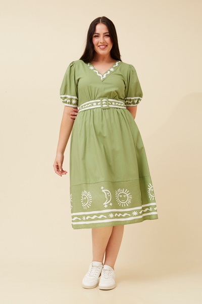 RENZA WANDERLUST LINEN DRESS