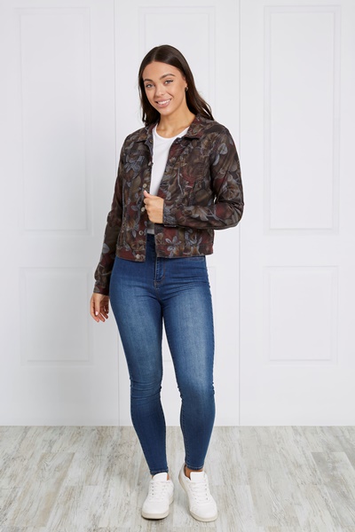 REVERSIBLE FLORAL PRINT JACKET