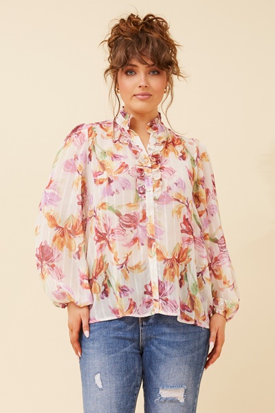 RHODES FLORAL PRINT BLOUSE