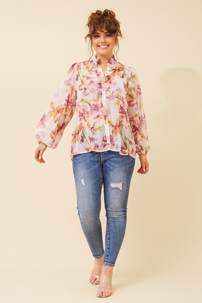 RHODES FLORAL PRINT BLOUSE