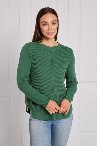 RIBBED KNIT JUMPER