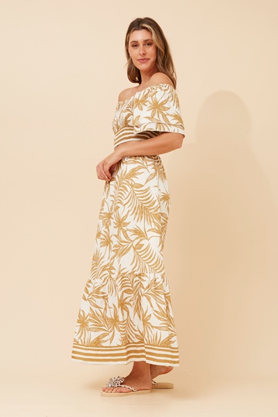 RIELLE PALM TREE PRINT SKIRT SET
