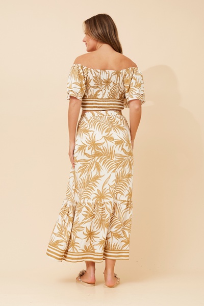 RIELLE PALM TREE PRINT SKIRT SET