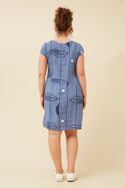 RIMINI LINEN SHIFT DRESS