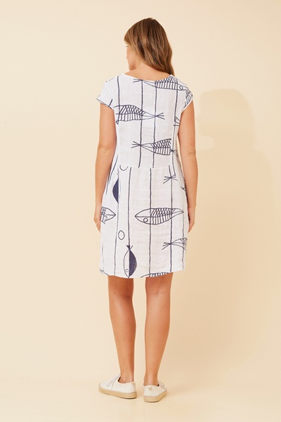 RIMINI LINEN SHIFT DRESS