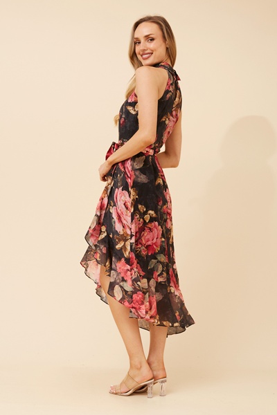 RIO FLORAL MIDI DRESS