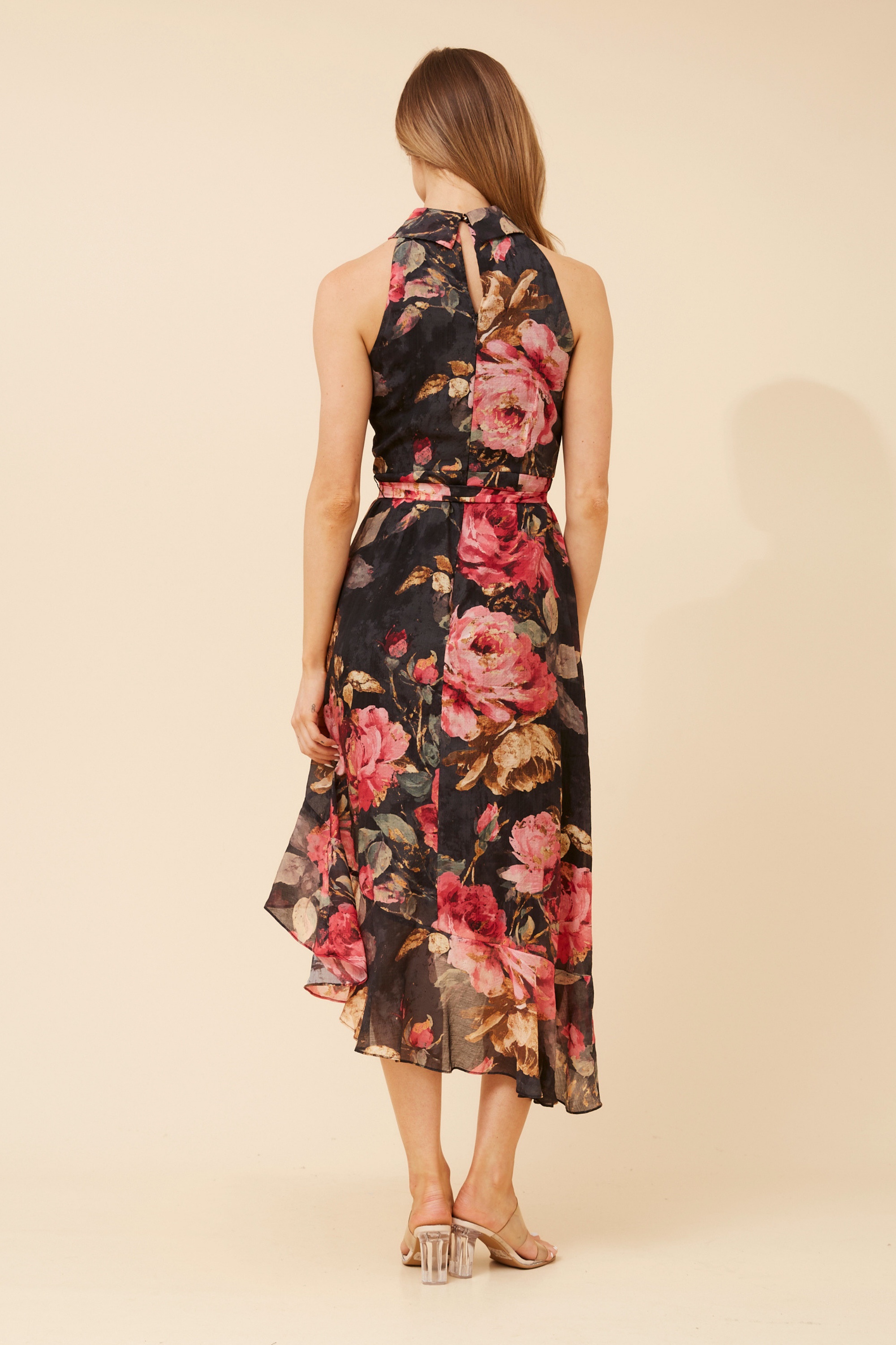 RIO FLORAL MIDI DRESS