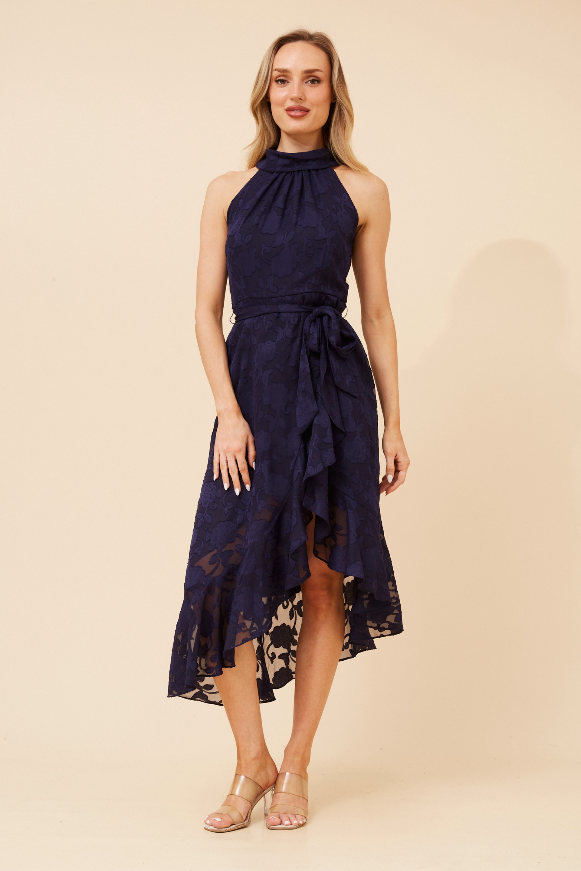 RIO FLORAL MIDI DRESS