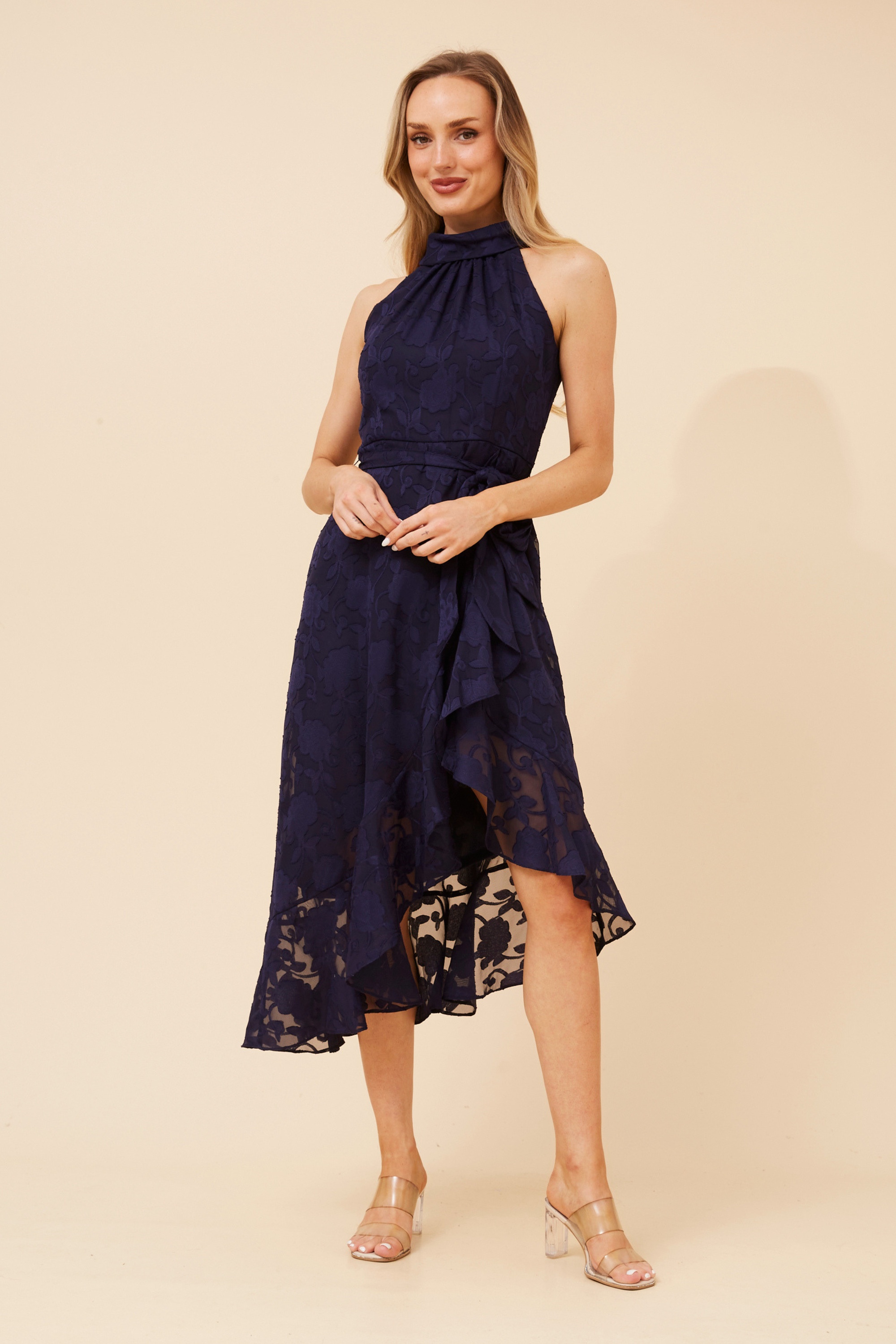 RIO FLORAL MIDI DRESS