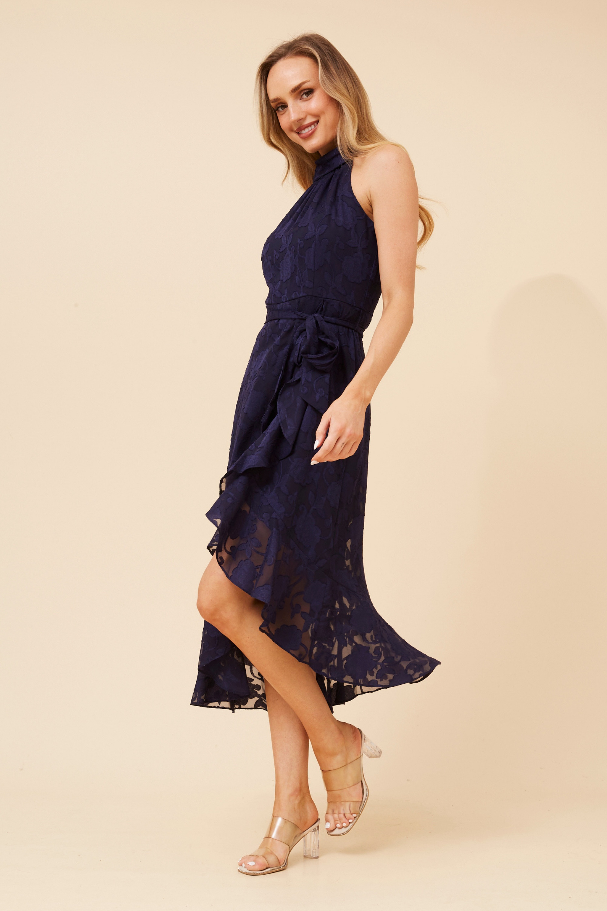 RIO FLORAL MIDI DRESS