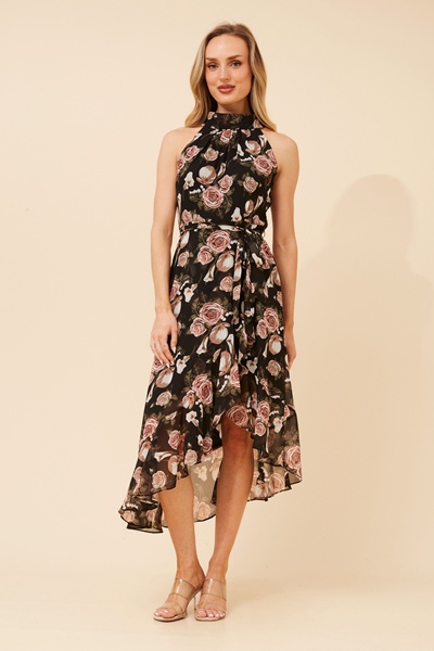 RIO FLORAL MIDI DRESS