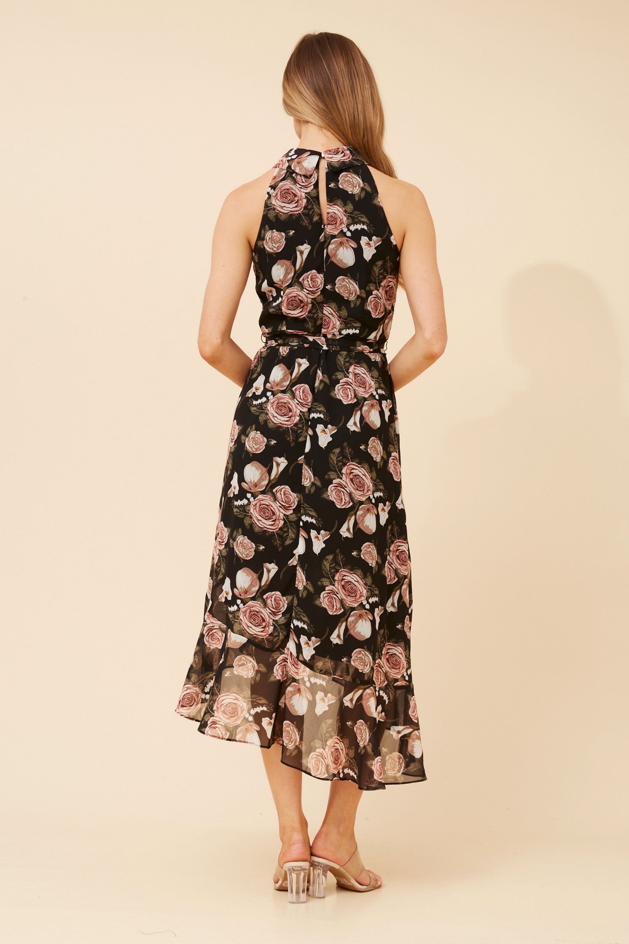 RIO FLORAL MIDI DRESS