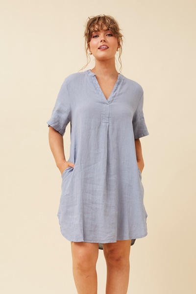 RIZZO LINEN SHORT DRESS