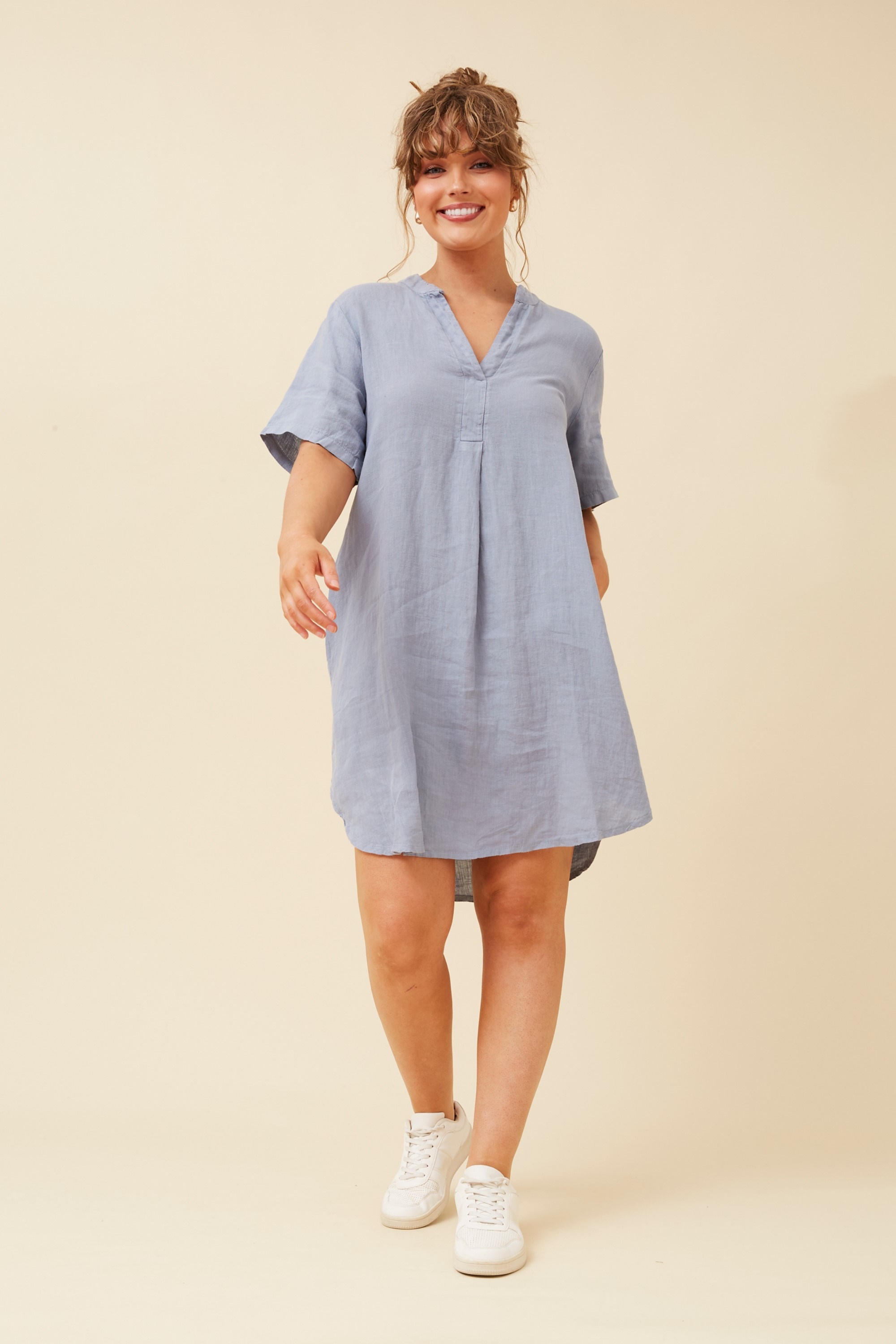 RIZZO LINEN SHORT DRESS