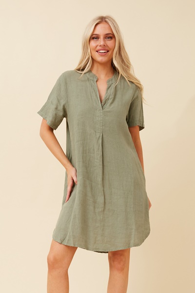 RIZZO LINEN SHORT DRESS