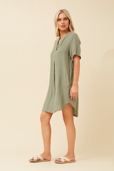RIZZO LINEN SHORT DRESS