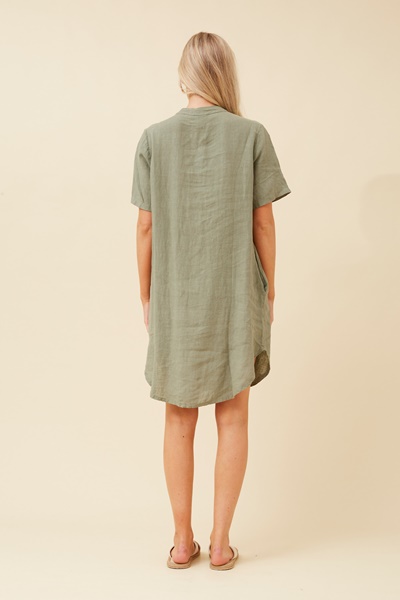 RIZZO LINEN SHORT DRESS
