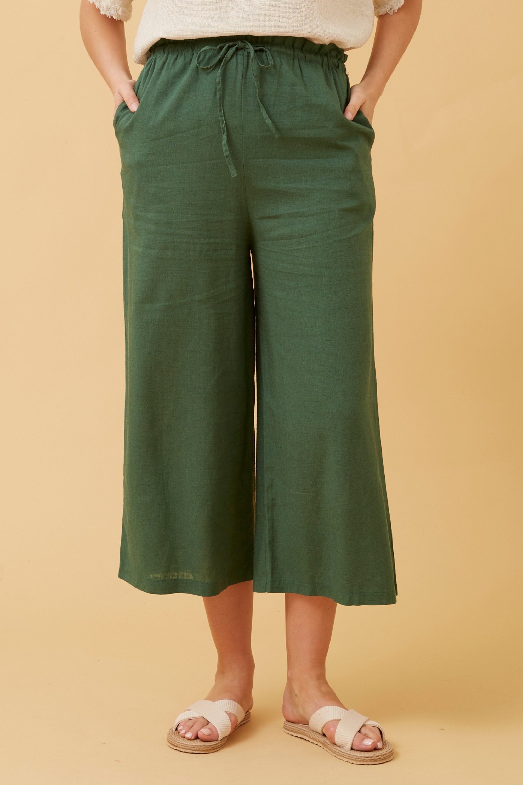 ROBERTA PAPERBAG LINEN PANTS