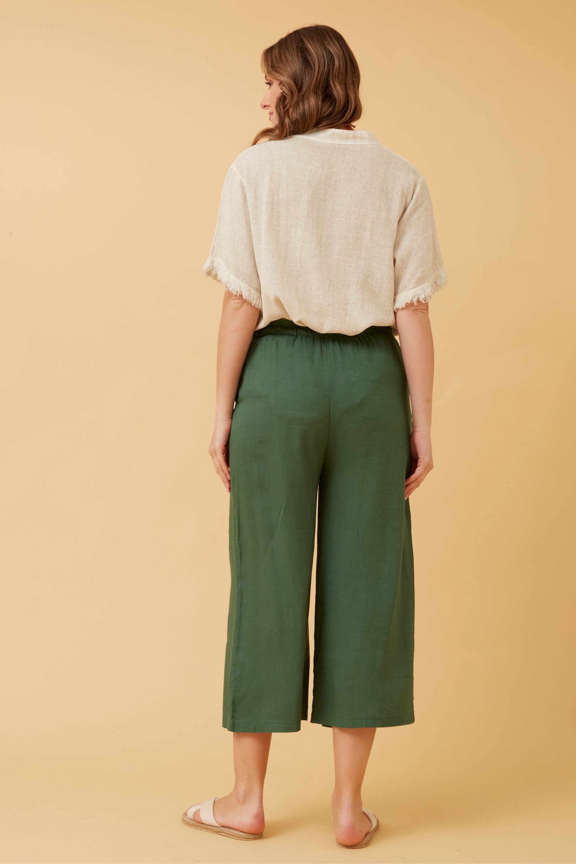 ROBERTA PAPERBAG LINEN PANTS