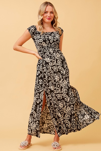 ROBIN FLORAL BOHO MAXI DRESS