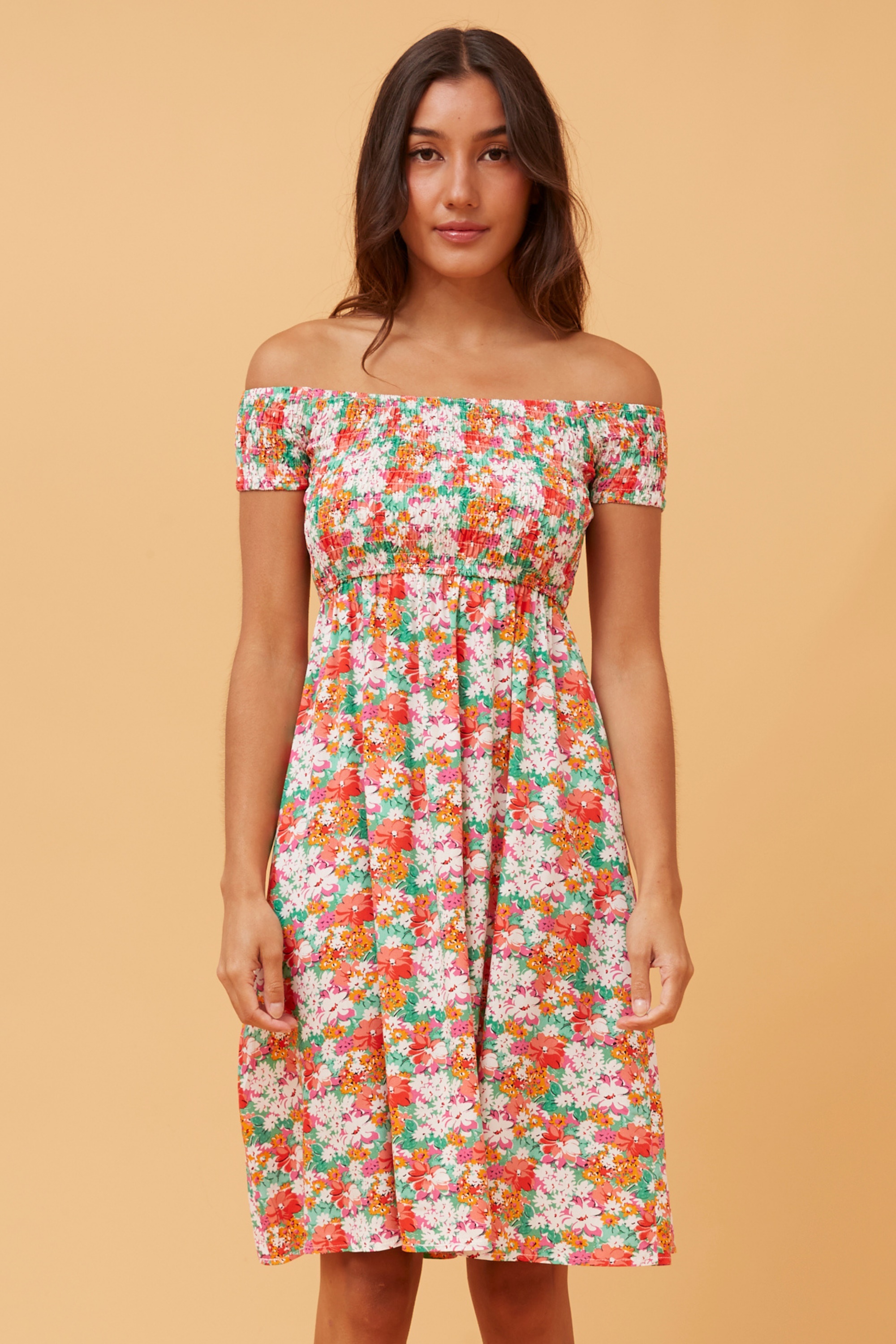 ROBIN FLORAL SHORT DRESS