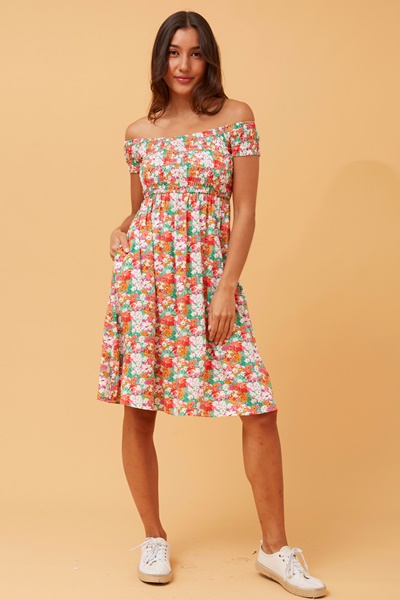 ROBIN FLORAL SHORT DRESS