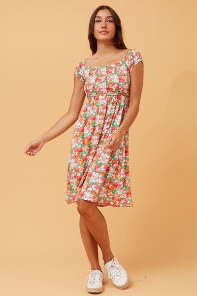 ROBIN FLORAL SHORT DRESS